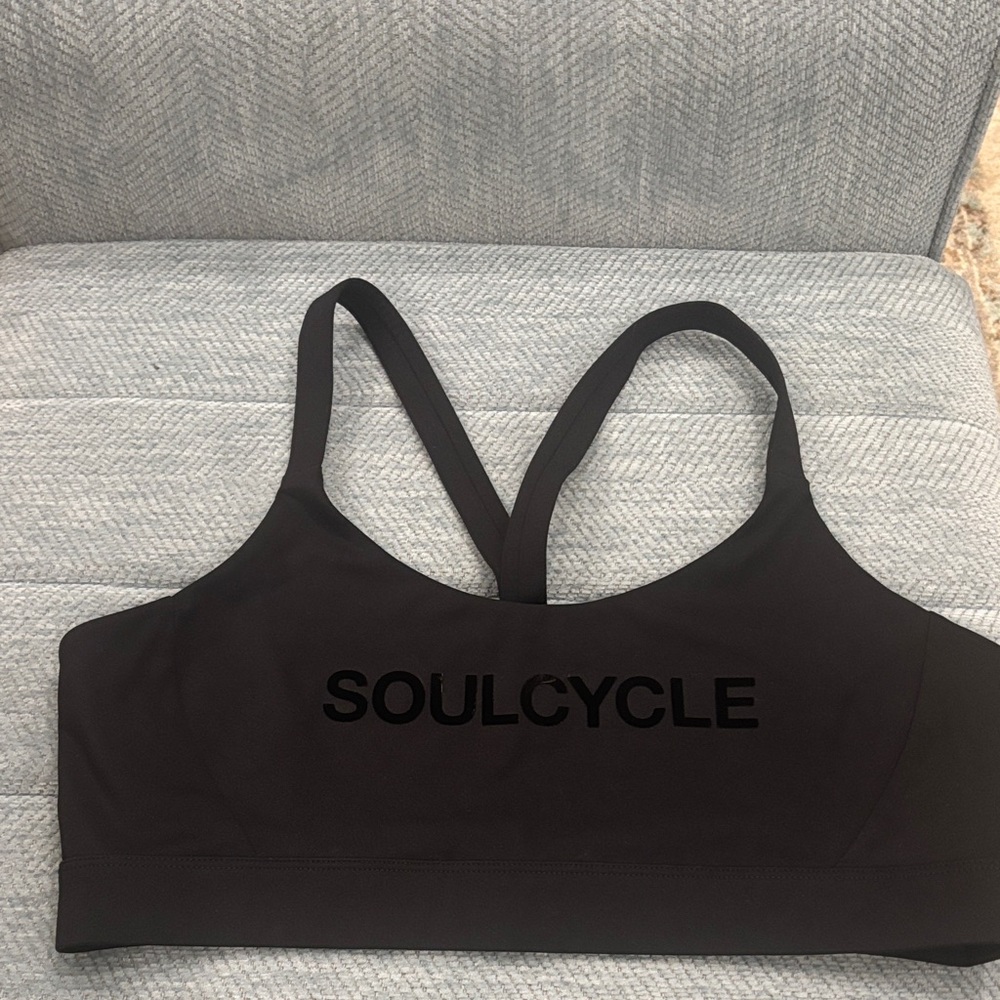 SoulCycle Women's Sleek Black Sports Bra